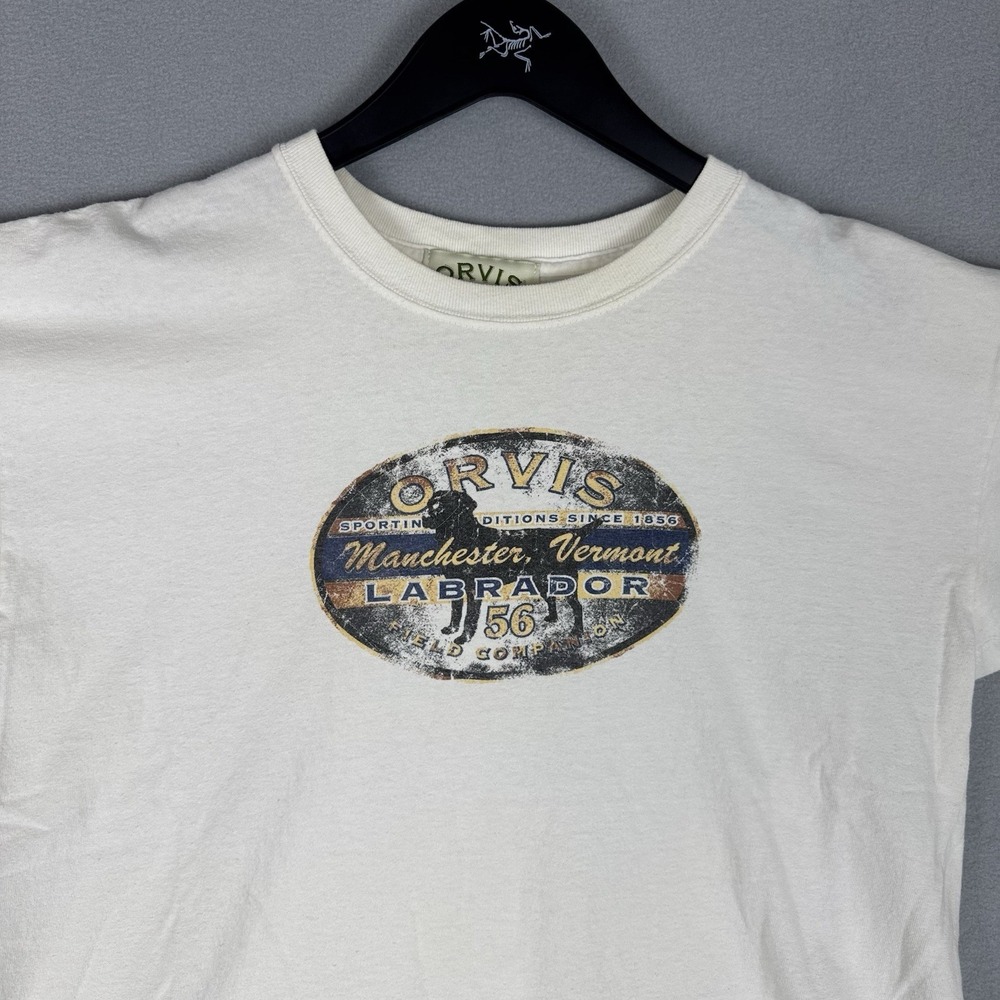 Vintage Orvis Labrador Retriever Dog T-Shirt Mens Large Hunting American Y2K
